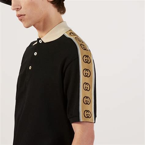 gucci polo bianca|gucci interlocking polo.